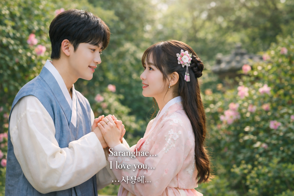 I love you in korean