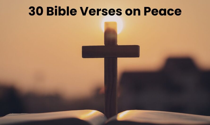 30 Bible Verses on Peace You Need to Know