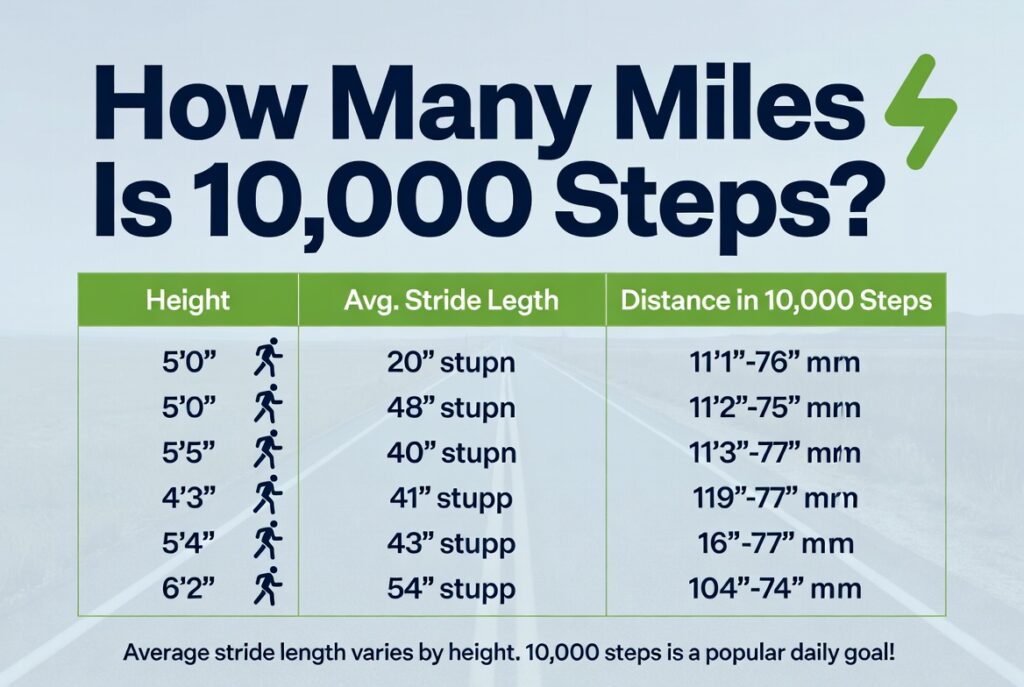 How Many Miles Is 10,000 Steps?